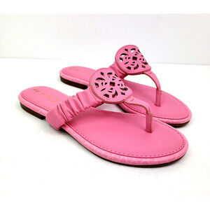 Circus By Sam Edelman Camara Womens Size 7 Pink Confetti Slip On Sandals H6131S1